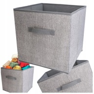 ORGANIZÁTOR ŠATNÍKA textilný box 31x31x31cm na nohavice, mikiny, s rúčkou