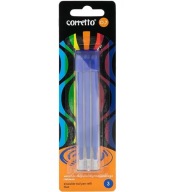 Vymazateľná náplň do pera, modrý blister, 3 ks GR-1609 Coretto