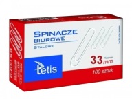 Sponka na papier 33mm Tetis guľatá GS140-C
