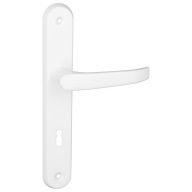 Kľučka dverí dlhý tanier LENOX 72 Key White