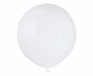 Biely pastelový balón Gemar guľa 48 cm - 1 ks.