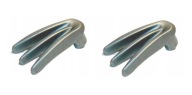 LEGO Weapon Claws Pazúry Pearl Silver Flat Silver 2 kusy 6004345 10187