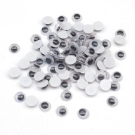Oči pre hračky plastové 7x3mm 100 ks