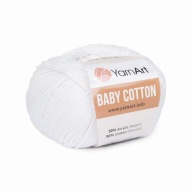 50g YarnArt Detská bavlna pre amigurumi biela 400