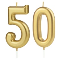 TORTOVÉ SVIEČKY ČÍSLA ČÍSLA 50 50 NARODENINOVÝ JUBIL