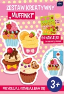 Kreatívna sada MUFFINKI 3+ na zostavenie, 54 nálepiek