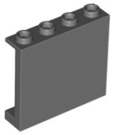 LEGO 60581 PANEL 1x4x3 tmavosivá NOVINKA (2g)