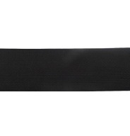 Pletená elastická 3,5cm ČIERNA 1m Leštička plná 0115