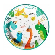 Dinosaury Papierové taniere - 17,5 cm - 6 kusov JIX