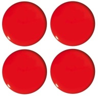 Červené okrúhle magnety 40mm 4 kusy TETIS GM402