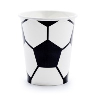 FUTBALOVÉ papierové poháre 220 ml 6 ks na narodeniny fanúšika