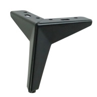 Nábytková noha 13 cm, moderná hviezdicová noha, čierna noha, loft