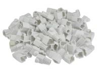 Kryt zástrčky RJ-45, 100 kusov, biely