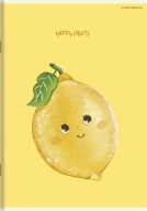 Školský zošit A5, 32 strán, 3 riadky HAPPY FRUITS TOP 2000