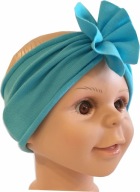 Svetlomodrá a mix farieb turban čelenka