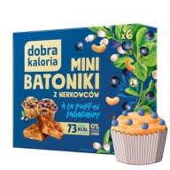 Mini Dobra kalorická tyčinka, bobule, zdravá desiata