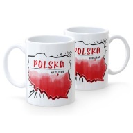 Hrnček Patriota POLAND VARŠAVA Biely