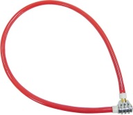 Oceľové lanko z PVC 550 mm, 3-miestny kombinovaný zámok MEGA (24905)