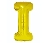 Balón Písmeno I Písmeno Meno Abeceda zlatá 89 cm