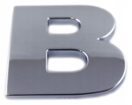 CHROME PÍSMENO B B VEĽKÉ 5,6CM F9E57 ZNAK PÍSMENO