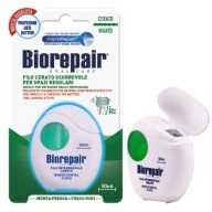 Voskovaná zubná niť Biorepair na čistenie zubov - 50m