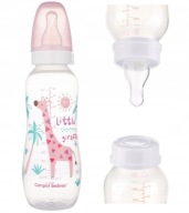 CANPOL LEHKÁ FĽAŠA ÚZKA PROFILOVANÁ 330ml 12m+