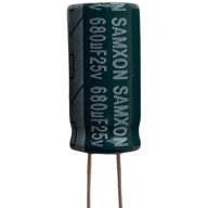 kondenzátor 680uF 25V 10x20 samxon LoEsr