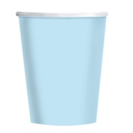 Modré papierové kelímky 237 ml