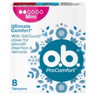 O.B. Pohodlné tampóny ProComfort Mini 8 kusov
