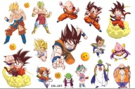 Odnímateľné tetovanie pre deti DRAGON BALL CG227