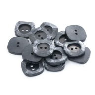 Gombíky 19mm dva otvory 10ks čierne