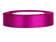 Stuha Fuchsiová saténová stuha 12mm x 25m ozdobná