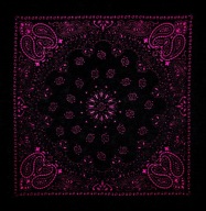 Bandana bandana čierna bandana paisley šatka