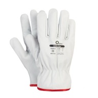 Kožené pracovné rukavice Verken WHITE Comfort
