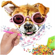 SADA DIAMANTOVÝCH VÝŠIVOK 5D Diamond Painting DOG Diamond Scrapbook