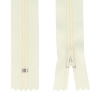 ŠPIRÁLOVÝ Zips č. 3 TENKÝ - 18 CM - ECRU