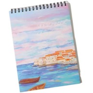 Špirálový skicár 21x28,5 cm formát A4, 50 listov, tvrdá väzba