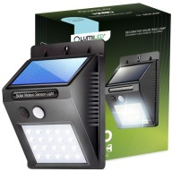 SOLAR LAMPA 20 LED ZÁHRADNÁ NÁSTENNÁ LAMPA SVETLO POHYBU A SÚMRAK SENZOR