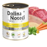 DOLINA NOTECI Prémiové krmivo pre psov Kurča 800g