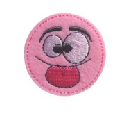 Nažehľovačka, termo aplikácia, emoji nášivka pre deti, emotikon 4,5 cm