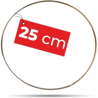 kovová obruč ZLATÝ prsteň lapač snov 25 cm