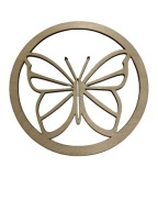 Macrame obruč lapač snov motýľ veľký 20 cm