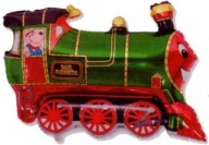 Fóliový balón Vlak Vlak lokomotíva 35cm