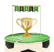 Topper FOOTBALL piker CUP gold 1-99 dekorácia na narodeninovú tortu 2ks
