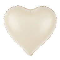 Fóliový balónik Heart matte - cream