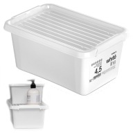 White Line Orplast Nádoba s vrchnákom 4,5L biela