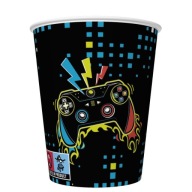 Papierové poháre z kolekcie Play Joystick Pad, 8 ks