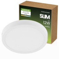 LED panel 12W PRIVRCHOVÁ OKRUHÁ LAMPA VÝKONNÉ STROPNÉ SVIETKO NA NÁSTENNÉ ZARIADENIE