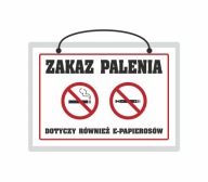 Laminovaný nápis ZÁKAZ FAJČENIA E-CIGARET A5
