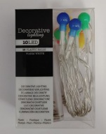 Dekoratívne svietidlá 10 LED 30 cm viacfarebné